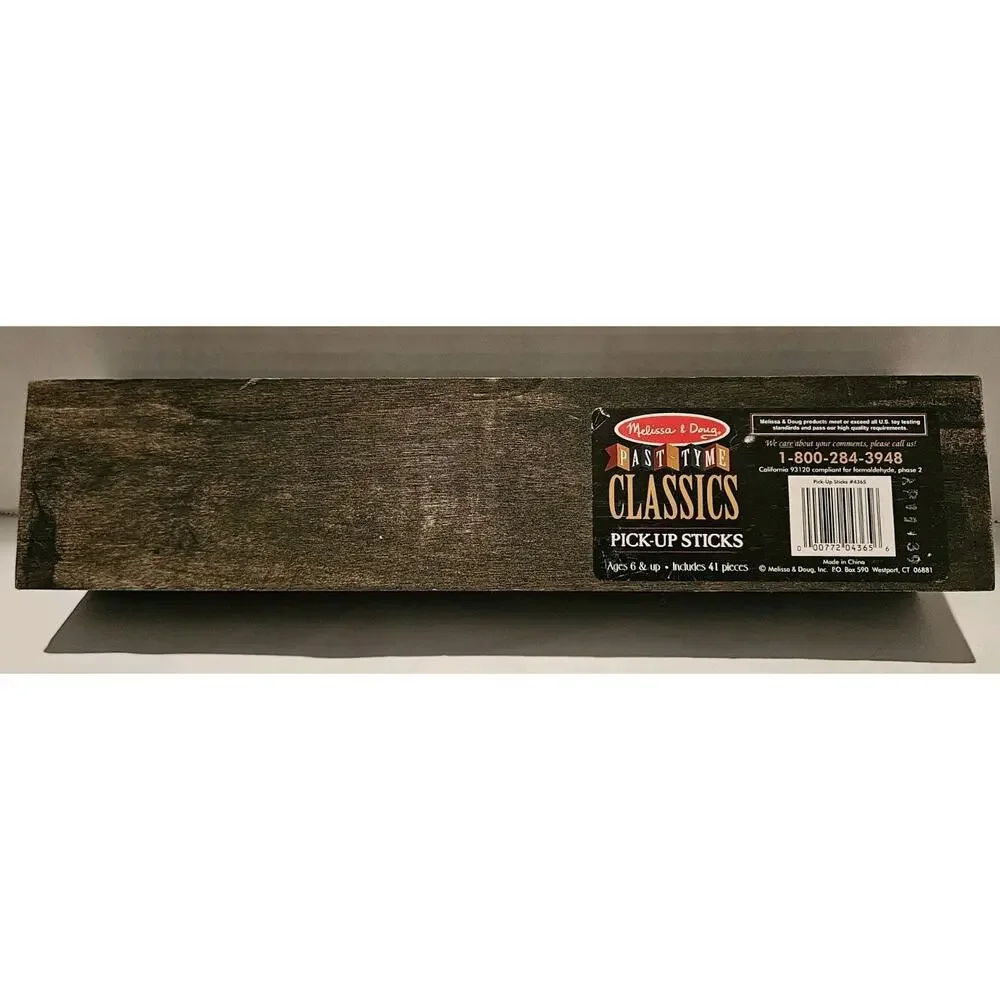 Melissa & Doug Old-Fashioned Pick-Up Sticks Game 41 Hand-Crafted Wood...